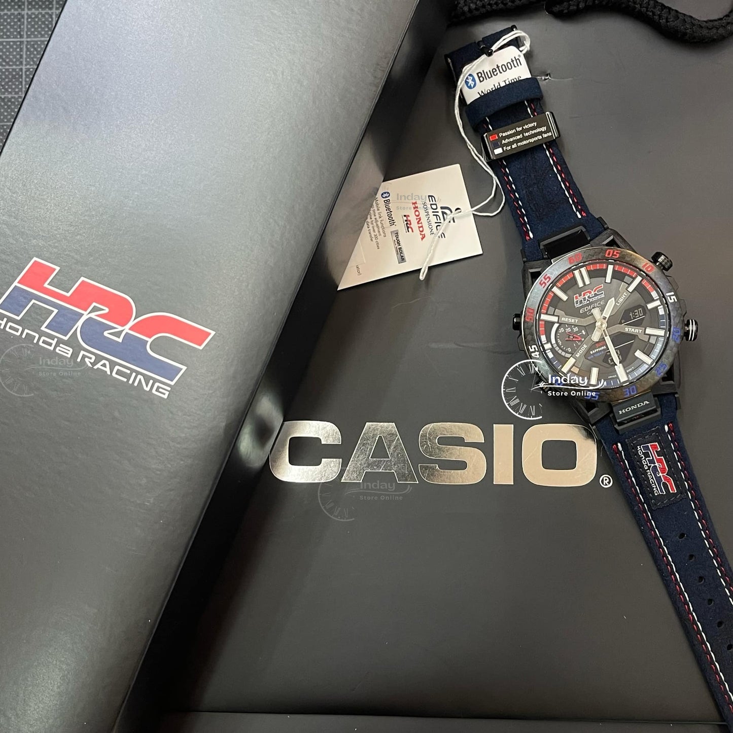 Casio Edifice Men's Watch ECB-2000HR-1A SOSPENSIONE Honda Racing Collaboration Mobile Link Bluetooth Tough Solar