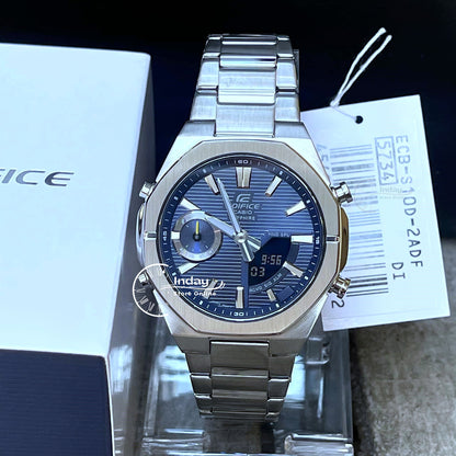 Casio Edifice Men's Watch ECB-S10D-2A Sapphire Crystal Stainless Steel Band Bluetooth