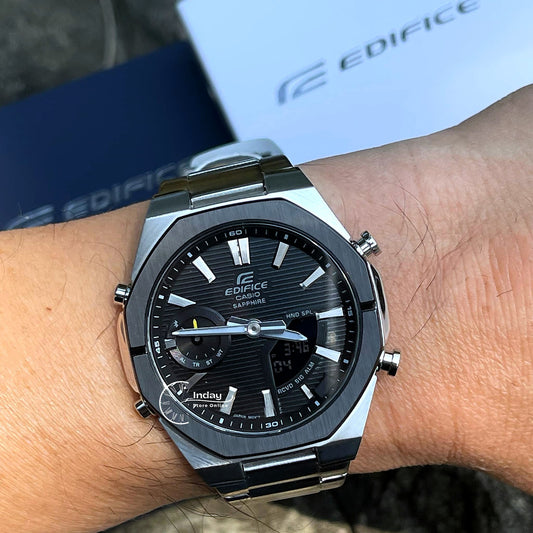 Casio Edifice Men's Watch ECB-S10DB-1A Sapphire Crystal Stainless Steel Bluetooth