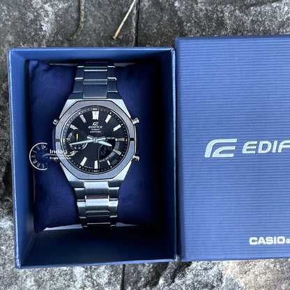 Casio Edifice Men's Watch ECB-S10DB-1A Sapphire Crystal Stainless Steel Bluetooth