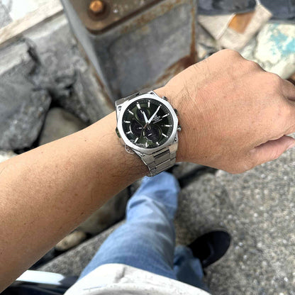 Casio Edifice Men's Watch EFS-S570D-3A Slim Line with Sapphire Crystal Solar Powered