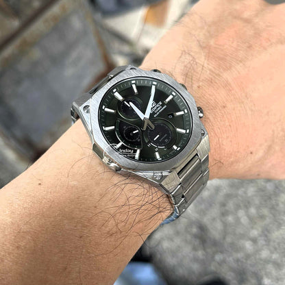 Casio Edifice Men's Watch EFS-S570D-3A Slim Line with Sapphire Crystal Solar Powered