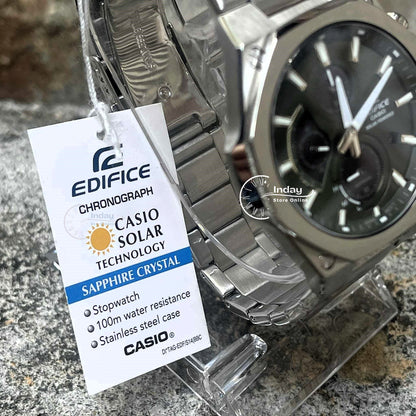 Casio Edifice Men's Watch EFS-S570D-3A Slim Line with Sapphire Crystal Solar Powered