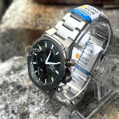 Casio Edifice Men's Watch EFS-S570D-3A Slim Line with Sapphire Crystal Solar Powered