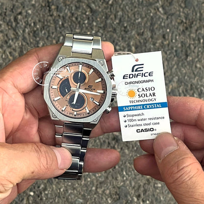 Casio Edifice Men's Watch EFS-S570D-5A Slim Line with Sapphire Crystal Solar Powered