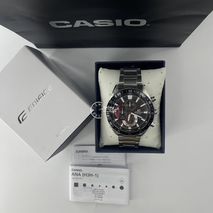 Casio Edifice Men's Watch EFV-620D-1A4 Chronograph Stainless Steel Band Mineral Glass