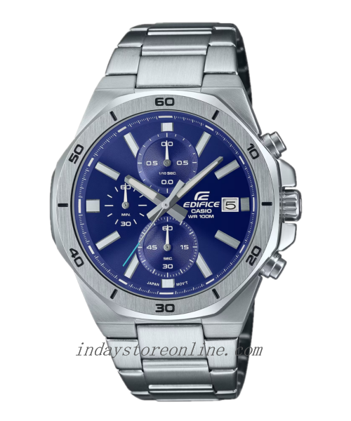 Casio Edifice Men's Watch EFV-640D-2A Stainless Steel Band One-touch 3-fold Clasp