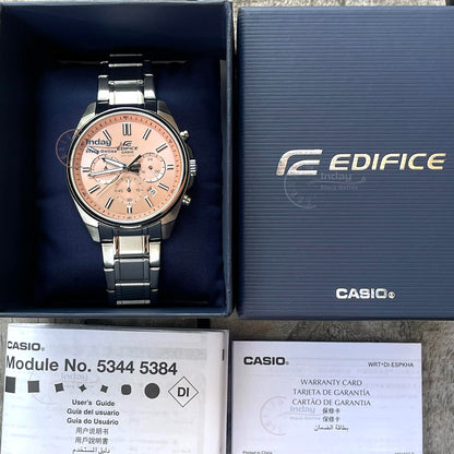 Casio Edifice Men's Watch EFV-650D-4A Mineral Glass Standard Chronograph Stainless Steel Band