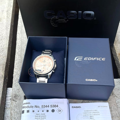 Casio Edifice Men's Watch EFV-650D-4A Mineral Glass Standard Chronograph Stainless Steel Band