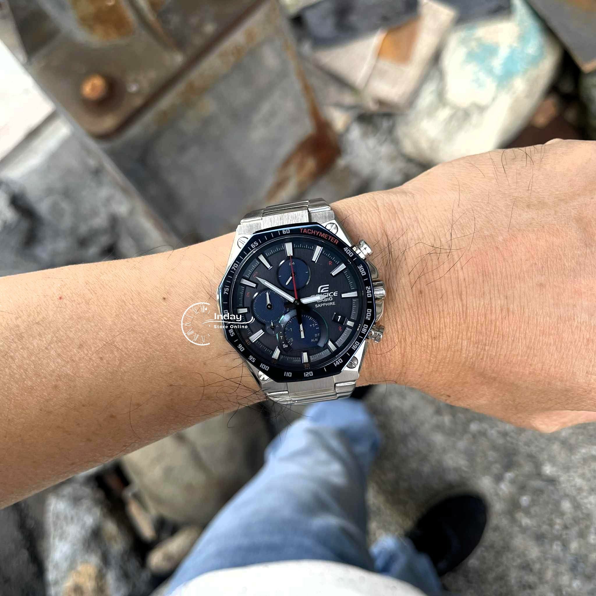 新品 Casio Edifice EQB-1100XYDB-2AJF CASIO EDIFICE EQB-1100XYDB-2AJF Blue Flat Bluetooth Men's