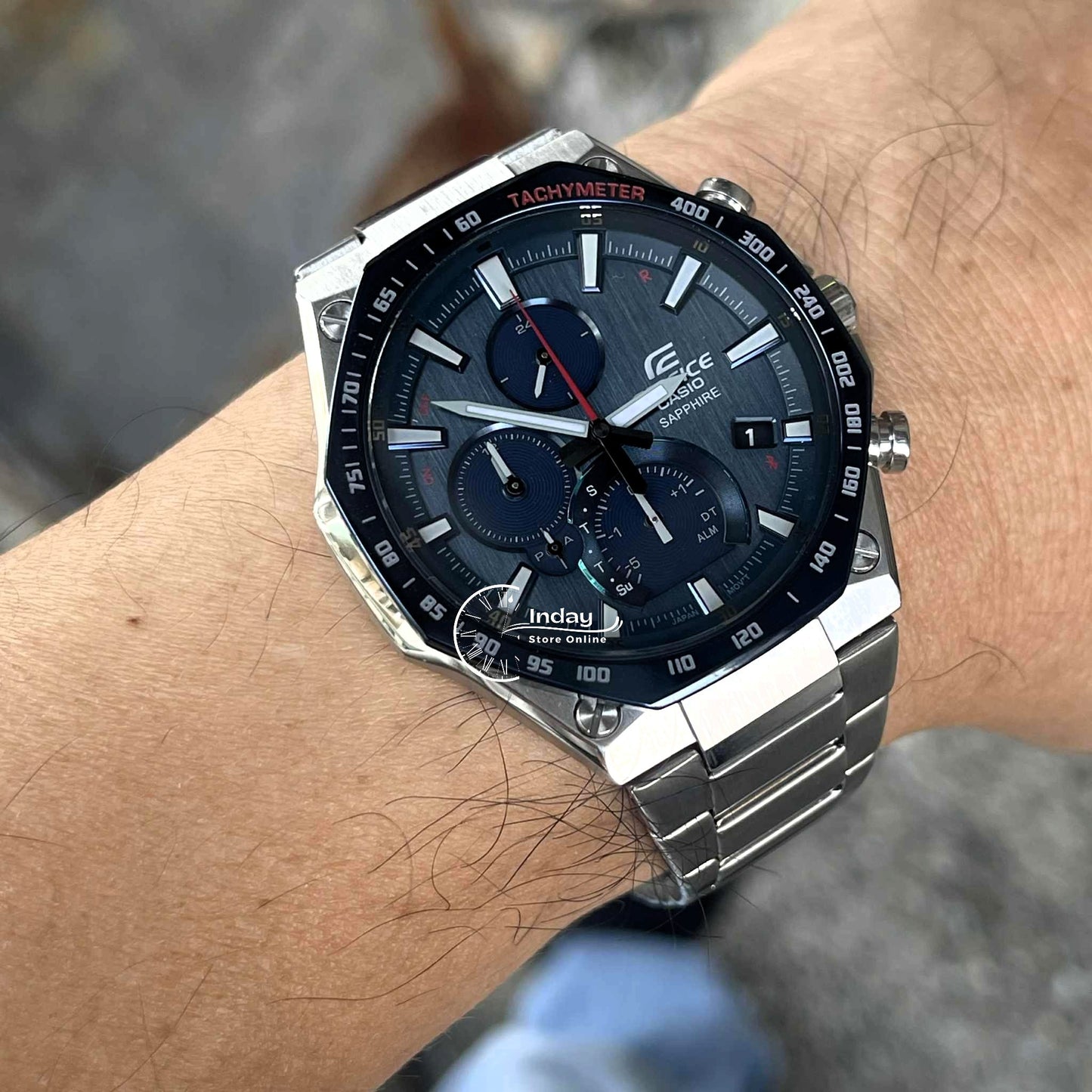 Casio Edifice Men's Watch EQB-1100XDB-2A Smartphone Link Model Solar Powered