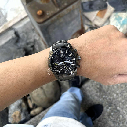 Casio Edifice Men's Watch EQS-930DC-1A Solar Powered Chronograph Stainless Steel Band