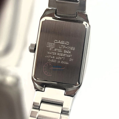 Casio Fashion Women's Watch LTP-1165A-1C2 Silver/Black Stainless Steel Band Mineral Glass