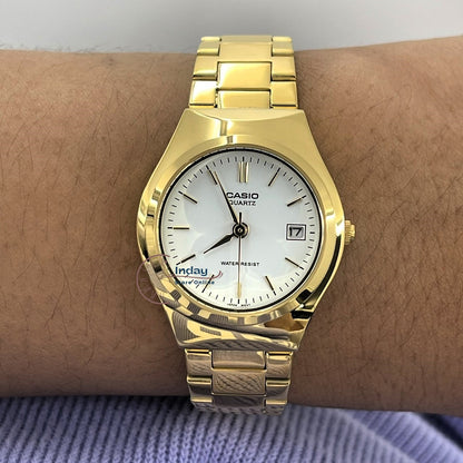 Casio Fashion Women's Watch LTP-1170N-7A Gold Plated Stainless Steel Band Mineral Glass