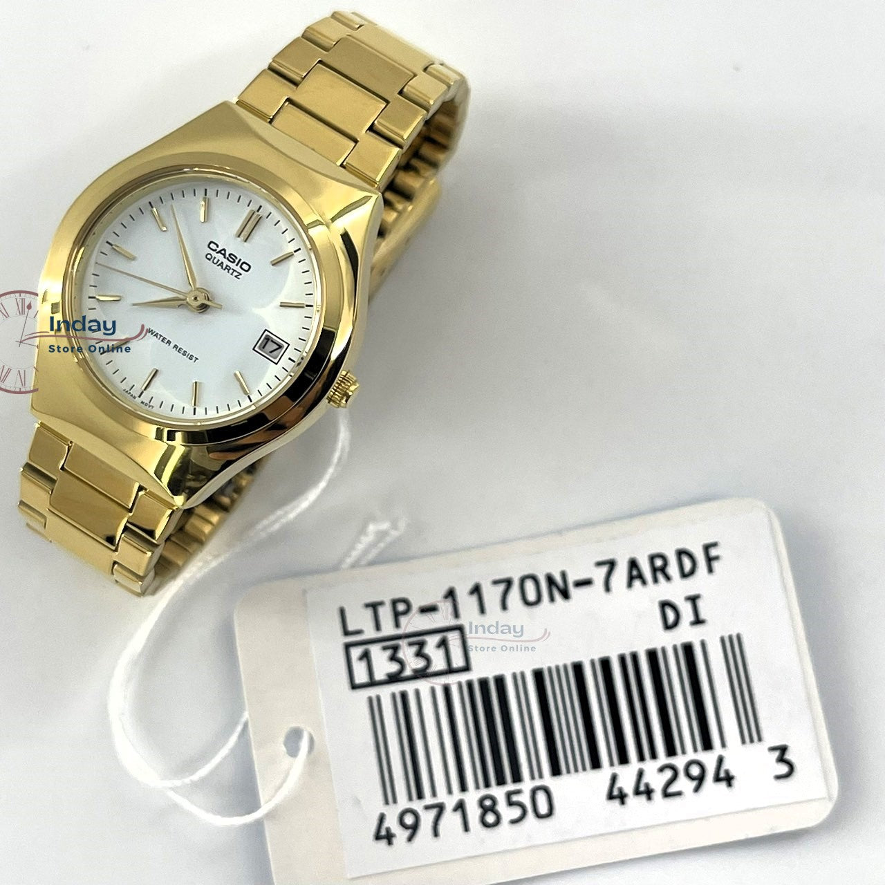 Casio Fashion Women's Watch LTP-1170N-7A Gold Plated Stainless Steel Band Mineral Glass