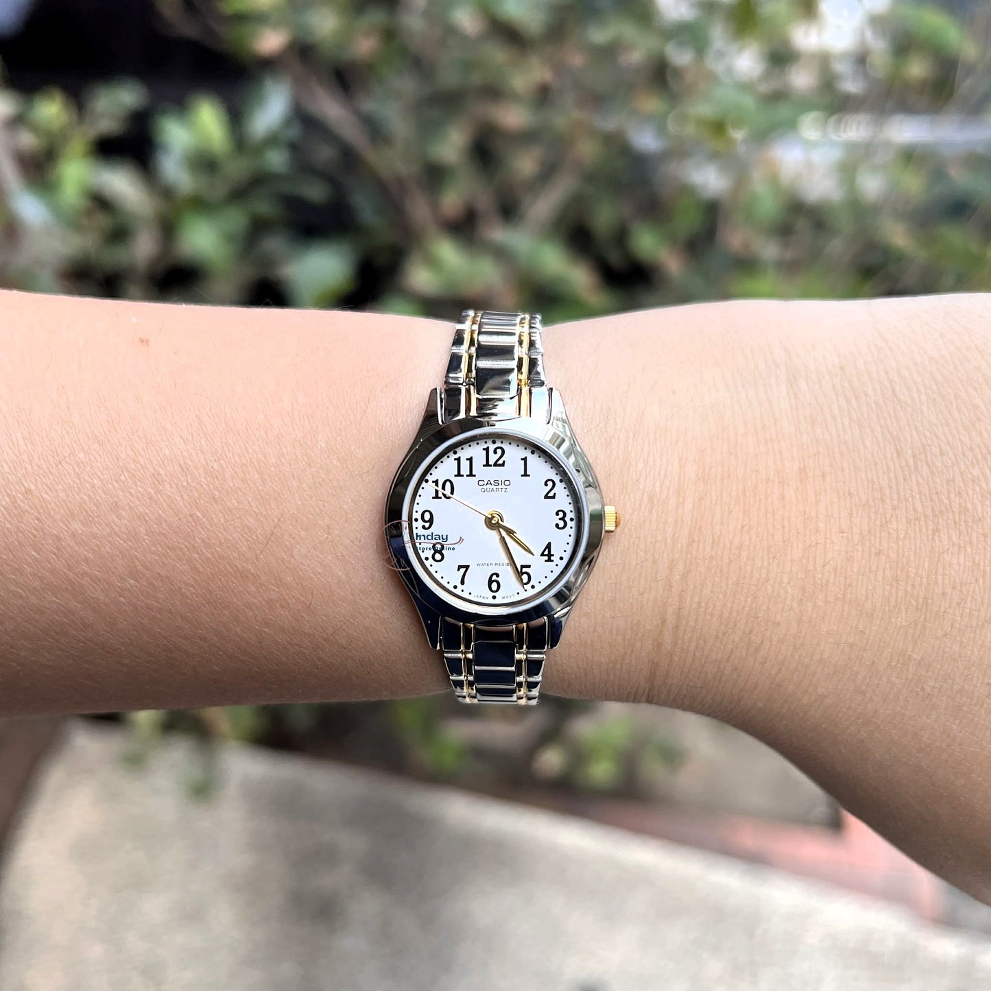 Casio Fashion Women's Watch LTP-1275SG-7B Two Tone Stainless Steel Strap