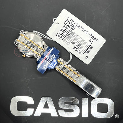 Casio Fashion Women's Watch LTP-1275SG-7B Two Tone Stainless Steel Strap