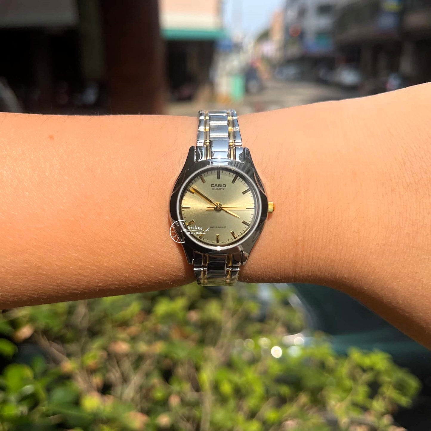 Casio Fashion Women's Watch LTP-1275SG-9A Two Tone Stainless Steel Strap