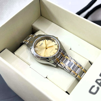Casio Fashion Women's Watch LTP-1275SG-9A Two Tone Stainless Steel Strap