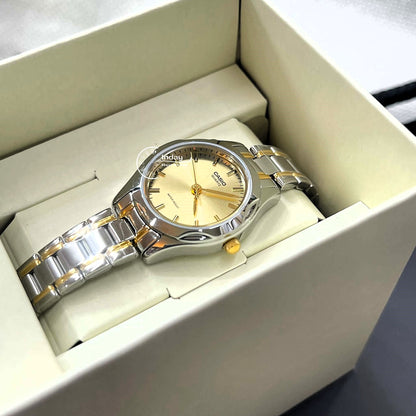 Casio Fashion Women's Watch LTP-1275SG-9A Two Tone Stainless Steel Strap
