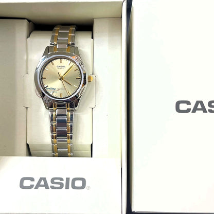 Casio Fashion Women's Watch LTP-1275SG-9A Two Tone Stainless Steel Strap