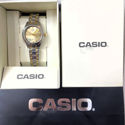 Casio Fashion Women's Watch LTP-1275SG-9A Two Tone Stainless Steel Strap