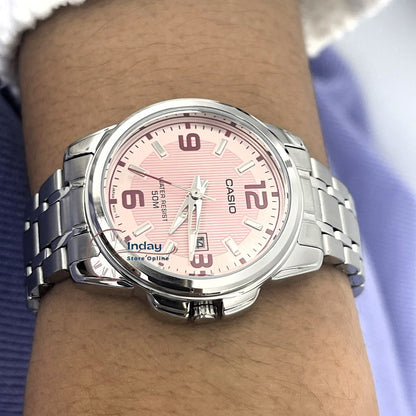 Casio Fashion Women's Watch LTP-1314D-5A Silver Stainless Steel Band Mineral Glass