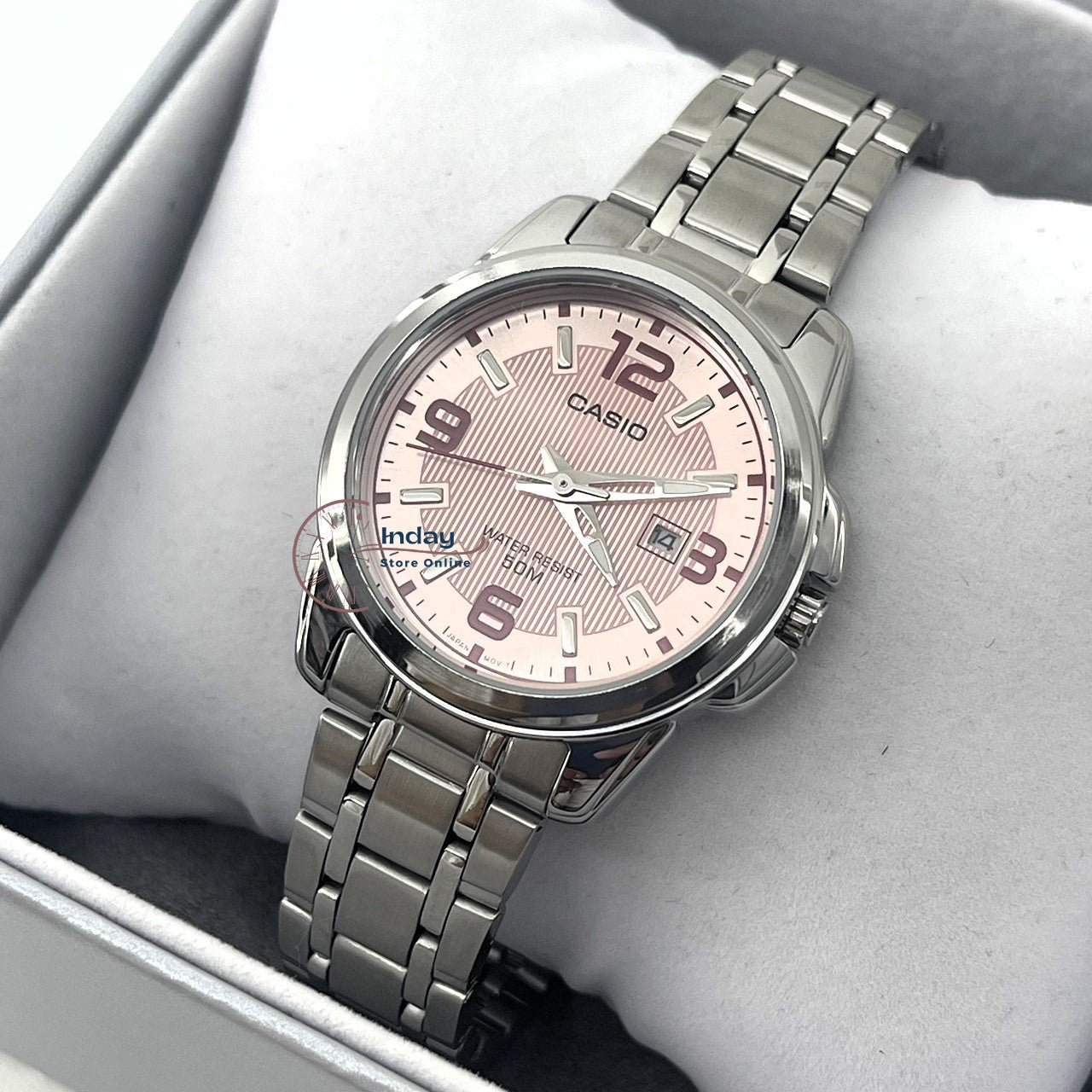 Casio Fashion Women's Watch LTP-1314D-5A Silver Stainless Steel Band Mineral Glass