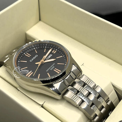 Casio Standard Women's Watch LTP-1335D-1A2 Mineral Glass Stainless Steel Band Triple-fold Clasp