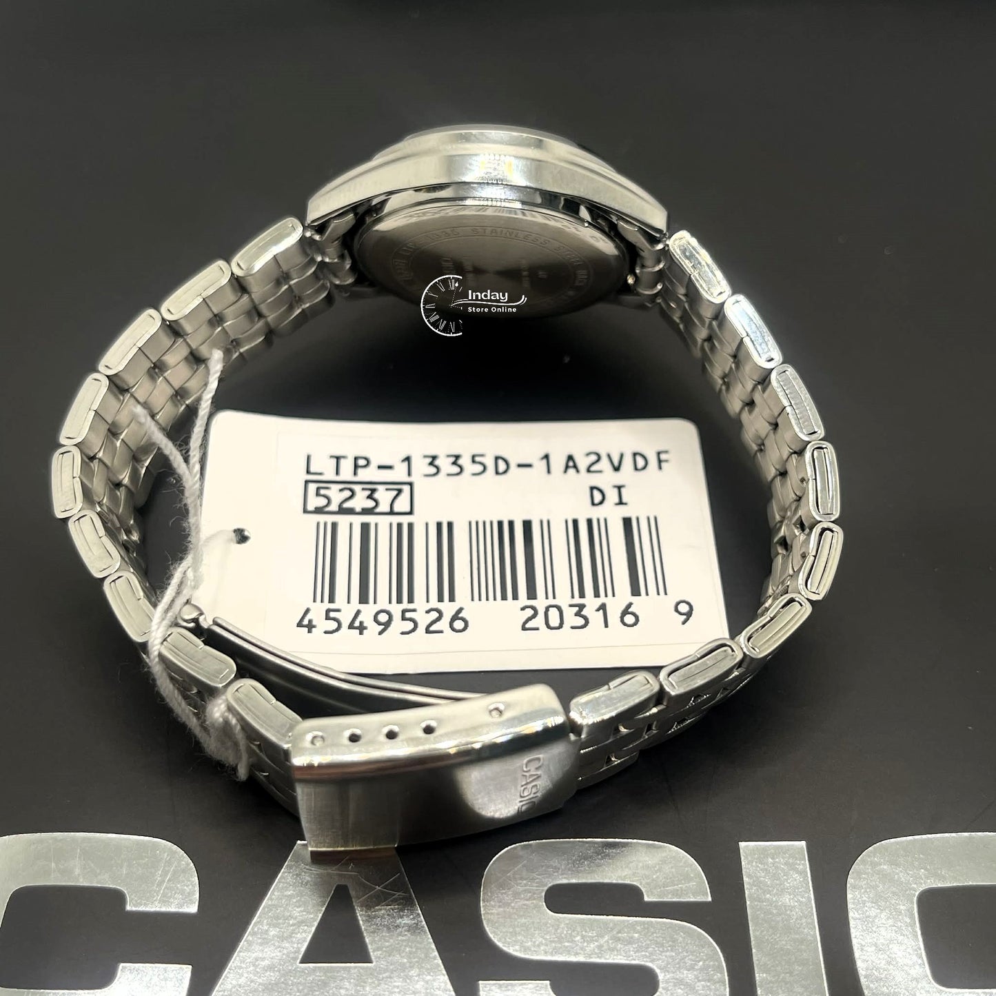 Casio Standard Women's Watch LTP-1335D-1A2 Mineral Glass Stainless Steel Band Triple-fold Clasp