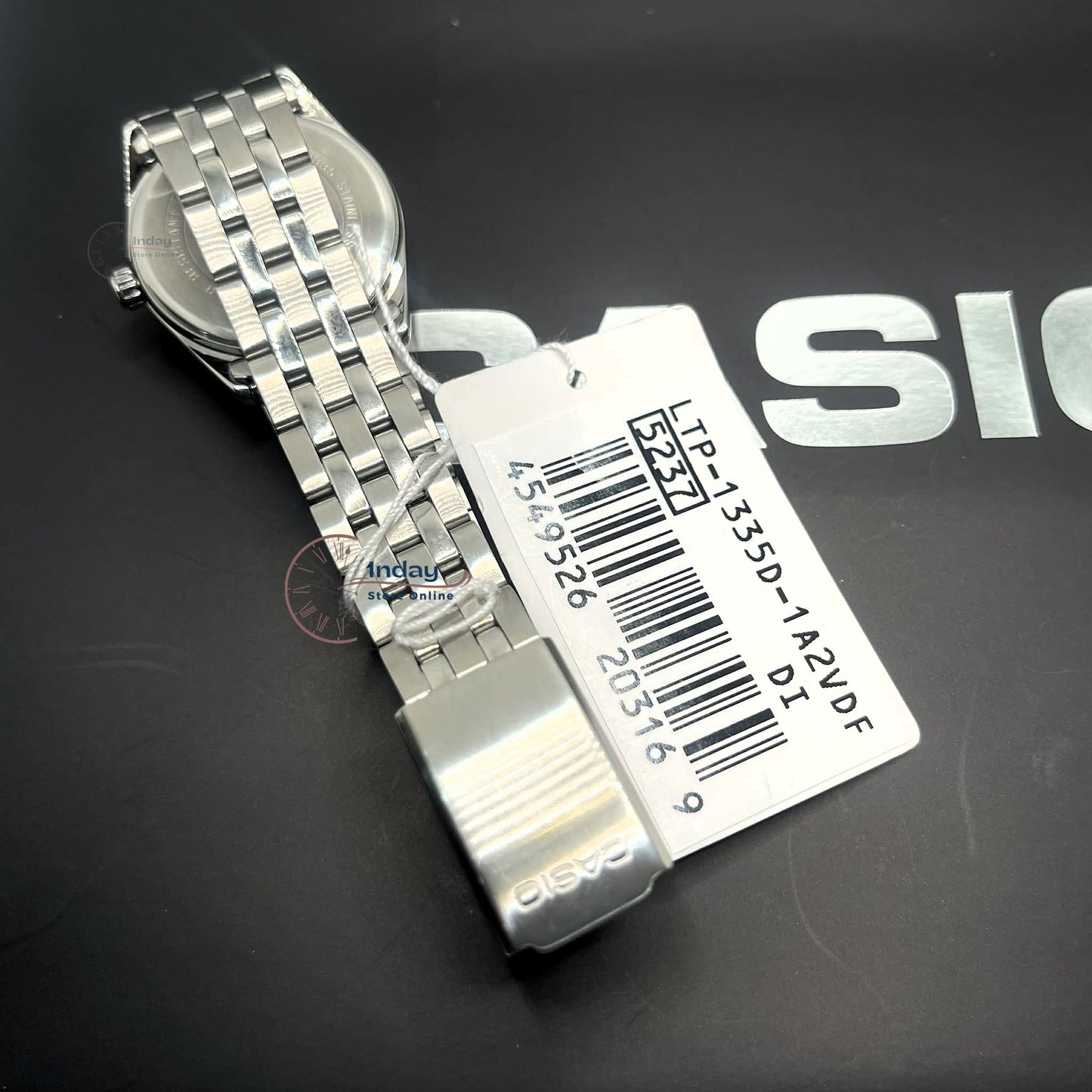 Casio Standard Women's Watch LTP-1335D-1A2 Mineral Glass Stainless Steel Band Triple-fold Clasp