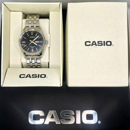 Casio Standard Women's Watch LTP-1335D-1A2 Mineral Glass Stainless Steel Band Triple-fold Clasp