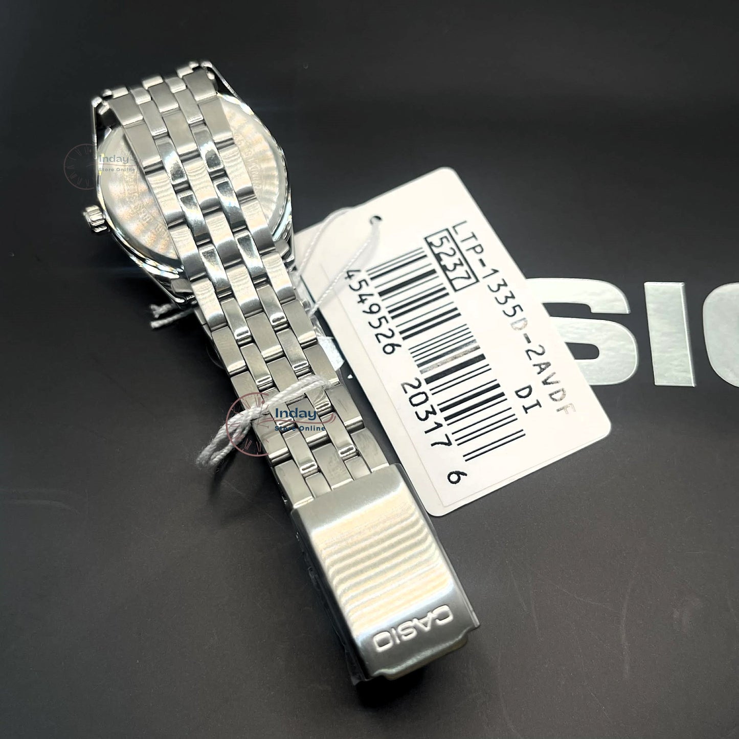 Casio Standard Women's Watch LTP-1335D-2A Mineral Glass Stainless Steel Band Triple-fold Clasp