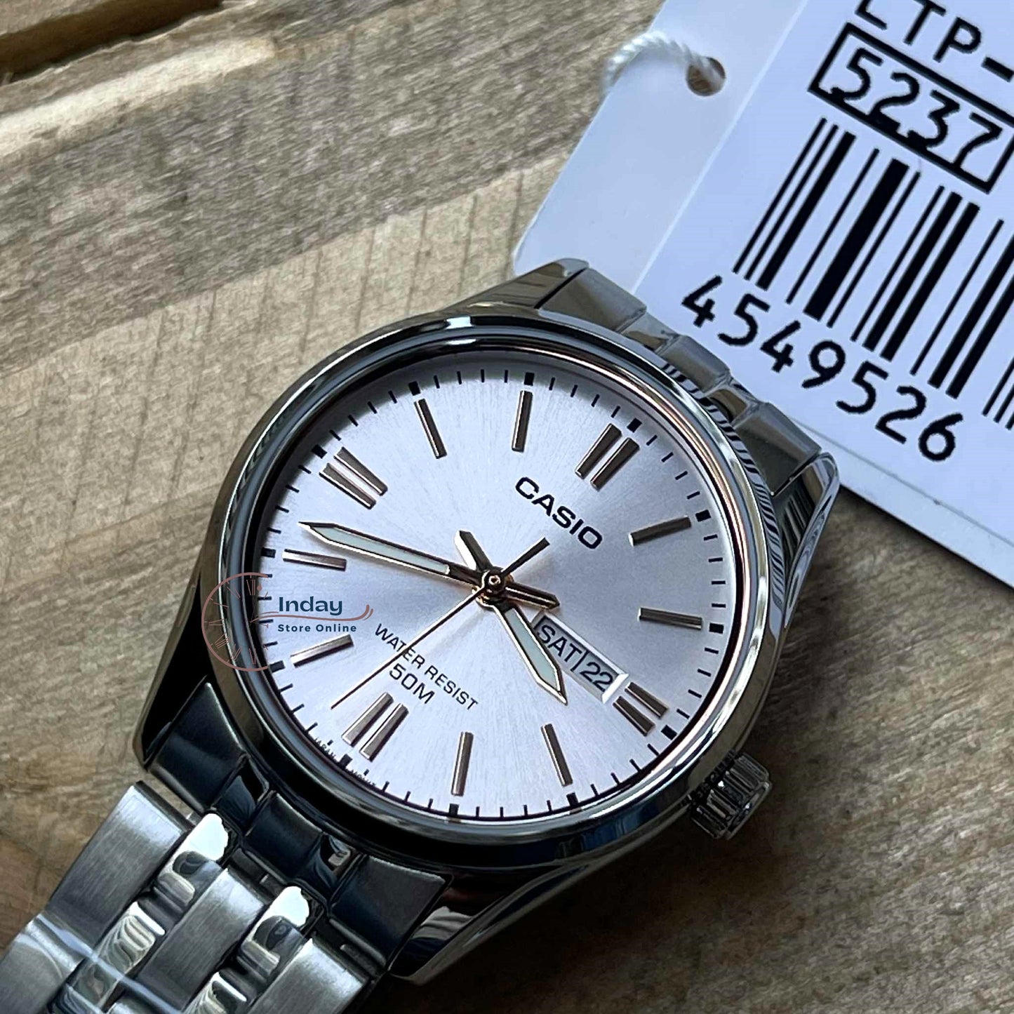 Casio Standard Women's Watch LTP-1335D-4A Mineral Glass Stainless Steel Band Triple-fold Clasp