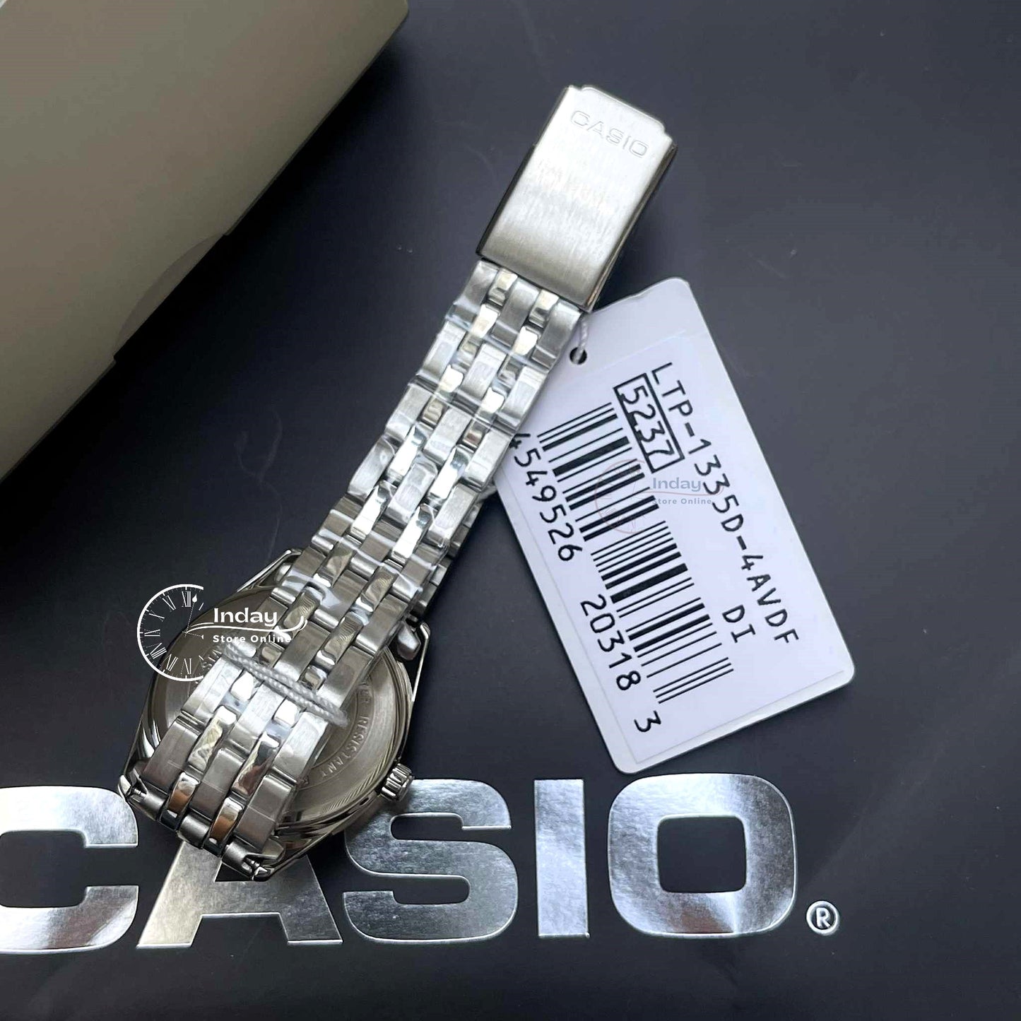 Casio Standard Women's Watch LTP-1335D-4A Mineral Glass Stainless Steel Band Triple-fold Clasp