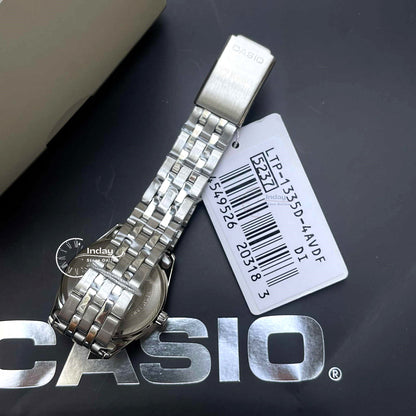 Casio Standard Women's Watch LTP-1335D-4A Mineral Glass Stainless Steel Band Triple-fold Clasp