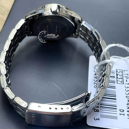 Casio Standard Women's Watch LTP-1335D-4A Mineral Glass Stainless Steel Band Triple-fold Clasp