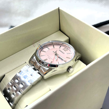 Casio Fashion Women's Watch LTP-1335D-5A Stainless Steel Band Triple-fold Clasp