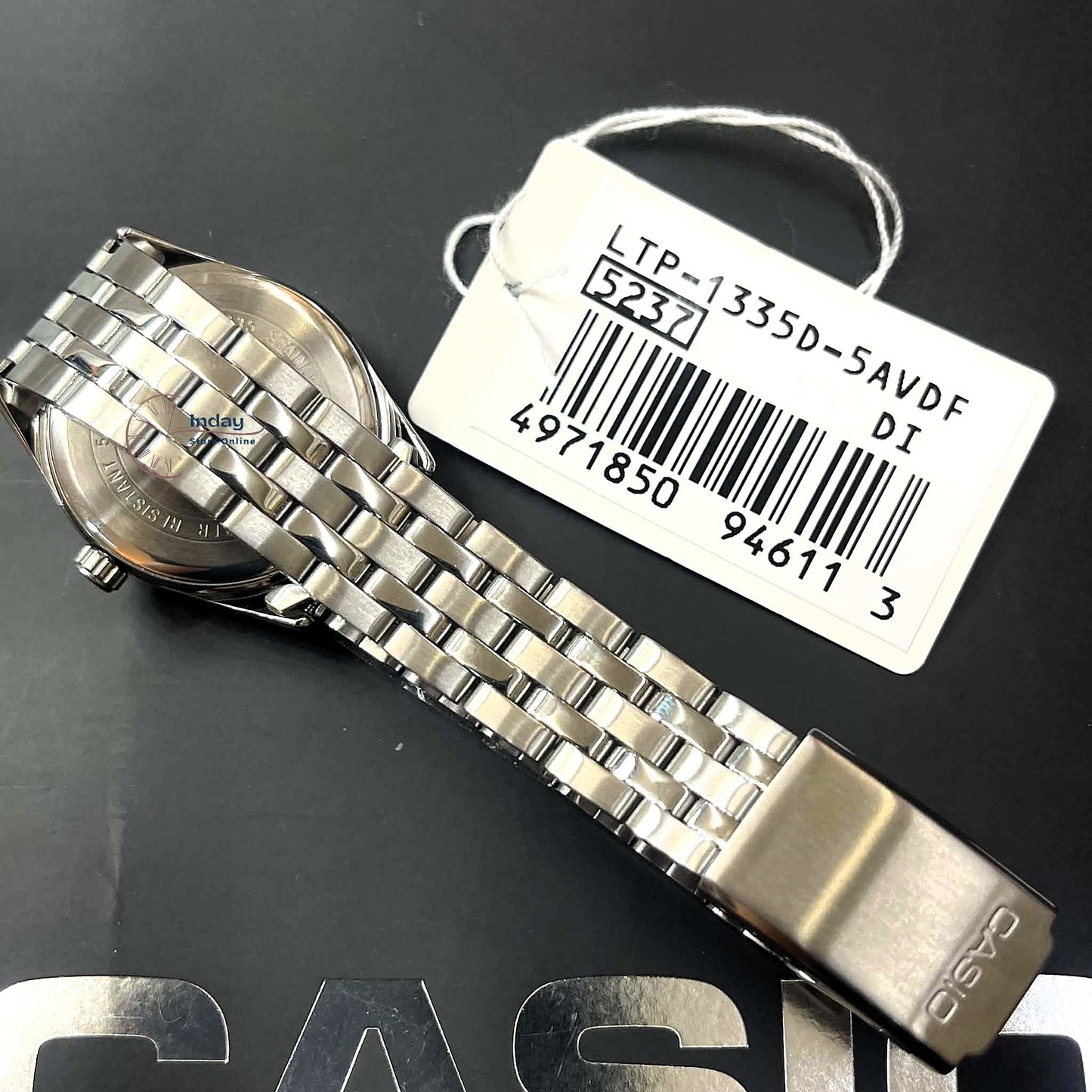 Casio Fashion Women's Watch LTP-1335D-5A Stainless Steel Band Triple-fold Clasp
