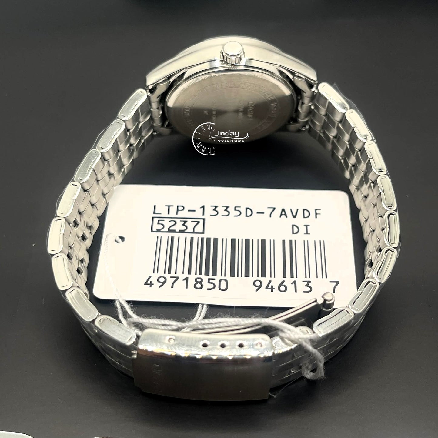 Casio Fashion Women's Watch LTP-1335D-7A Stainless Steel Band Triple-fold Clasp