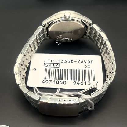 Casio Fashion Women's Watch LTP-1335D-7A Stainless Steel Band Triple-fold Clasp