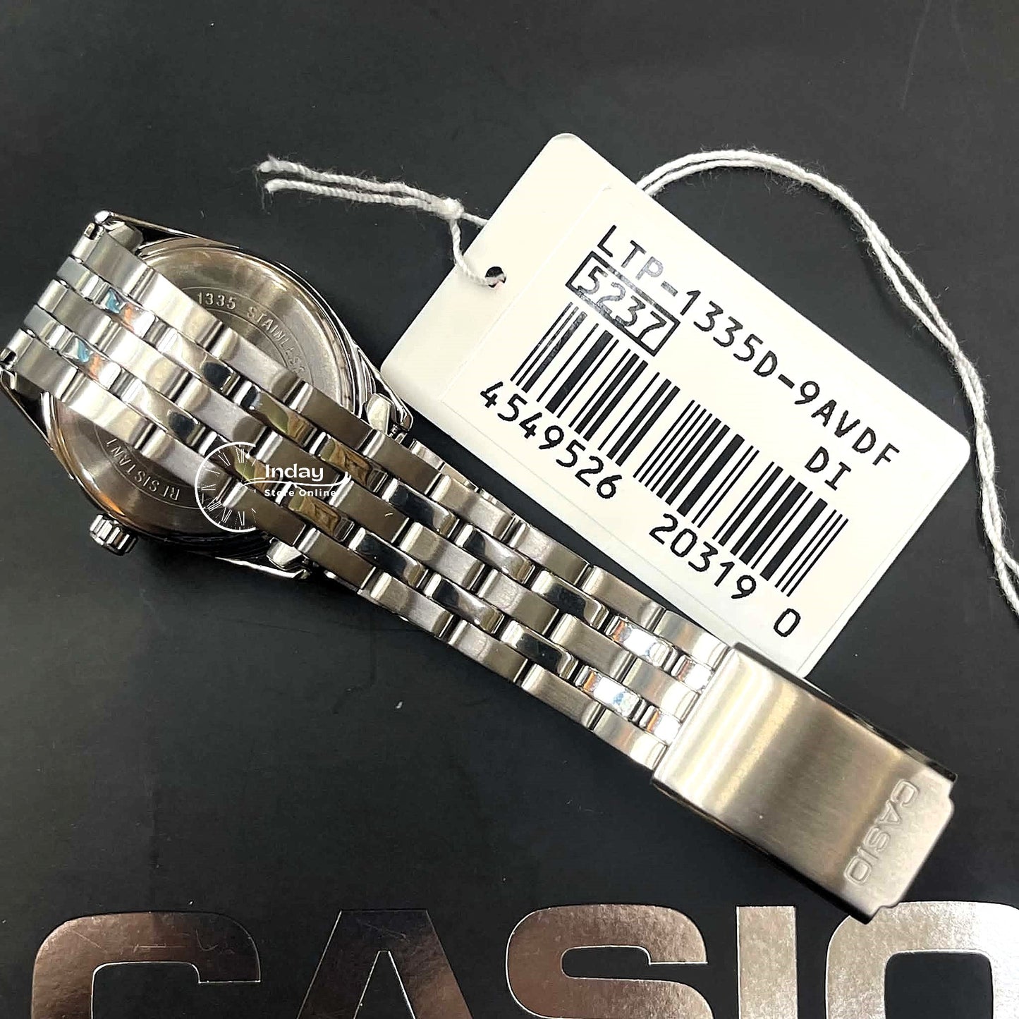 Casio Standard Women's Watch LTP-1335D-9A Mineral Glass Stainless Steel Band Triple-fold Clasp