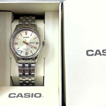 Casio Standard Women's Watch LTP-1335D-9A Mineral Glass Stainless Steel Band Triple-fold Clasp