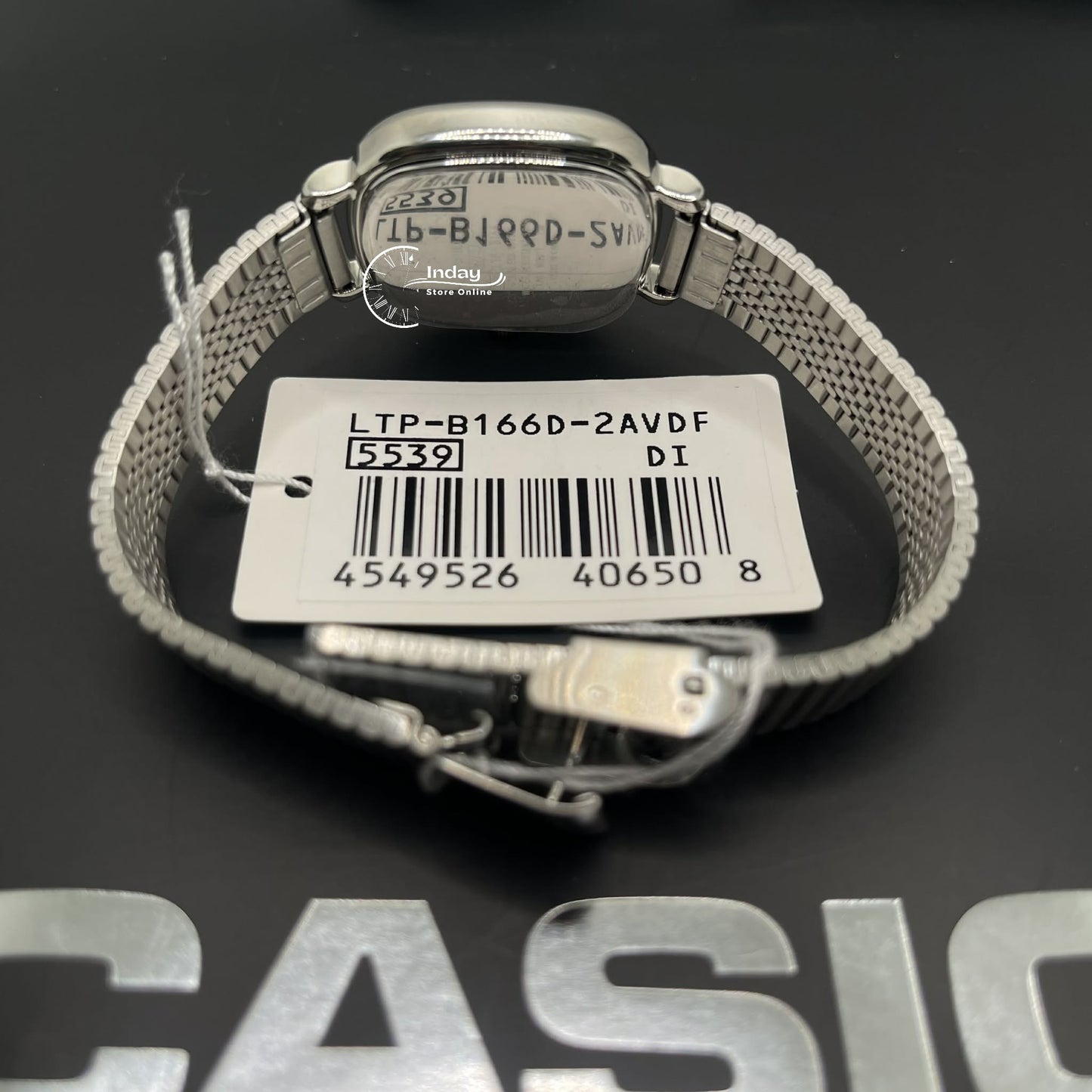 Casio Women's Watch LTP-B166D-2A Stainless Steel Band Adjustable Clasp Battery Life: 3 Years