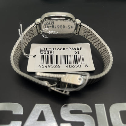 Casio Women's Watch LTP-B166D-2A Stainless Steel Band Adjustable Clasp Battery Life: 3 Years