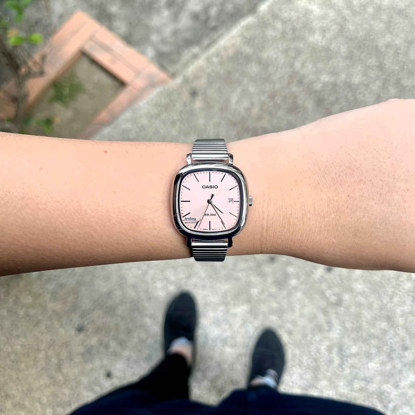 Casio Women's Watch LTP-B166D-4A Stainless Steel Band Adjustable Clasp Battery Life: 3 Years