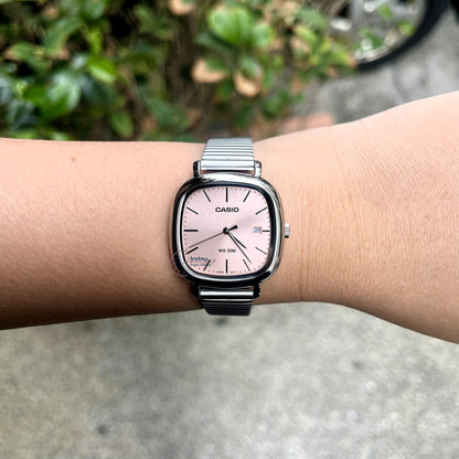 Casio Women's Watch LTP-B166D-4A Stainless Steel Band Adjustable Clasp Battery Life: 3 Years