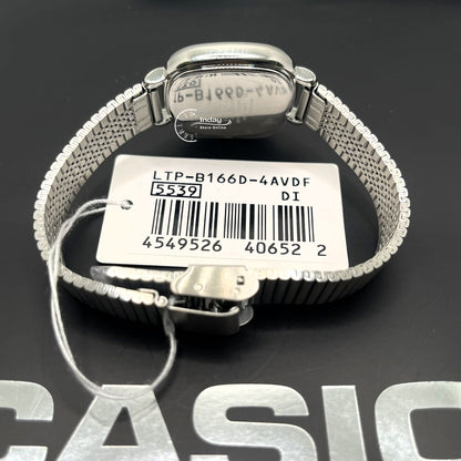 Casio Women's Watch LTP-B166D-4A Stainless Steel Band Adjustable Clasp Battery Life: 3 Years