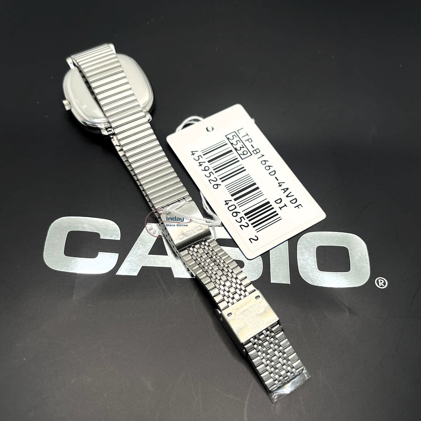 Casio Women's Watch LTP-B166D-4A Stainless Steel Band Adjustable Clasp Battery Life: 3 Years
