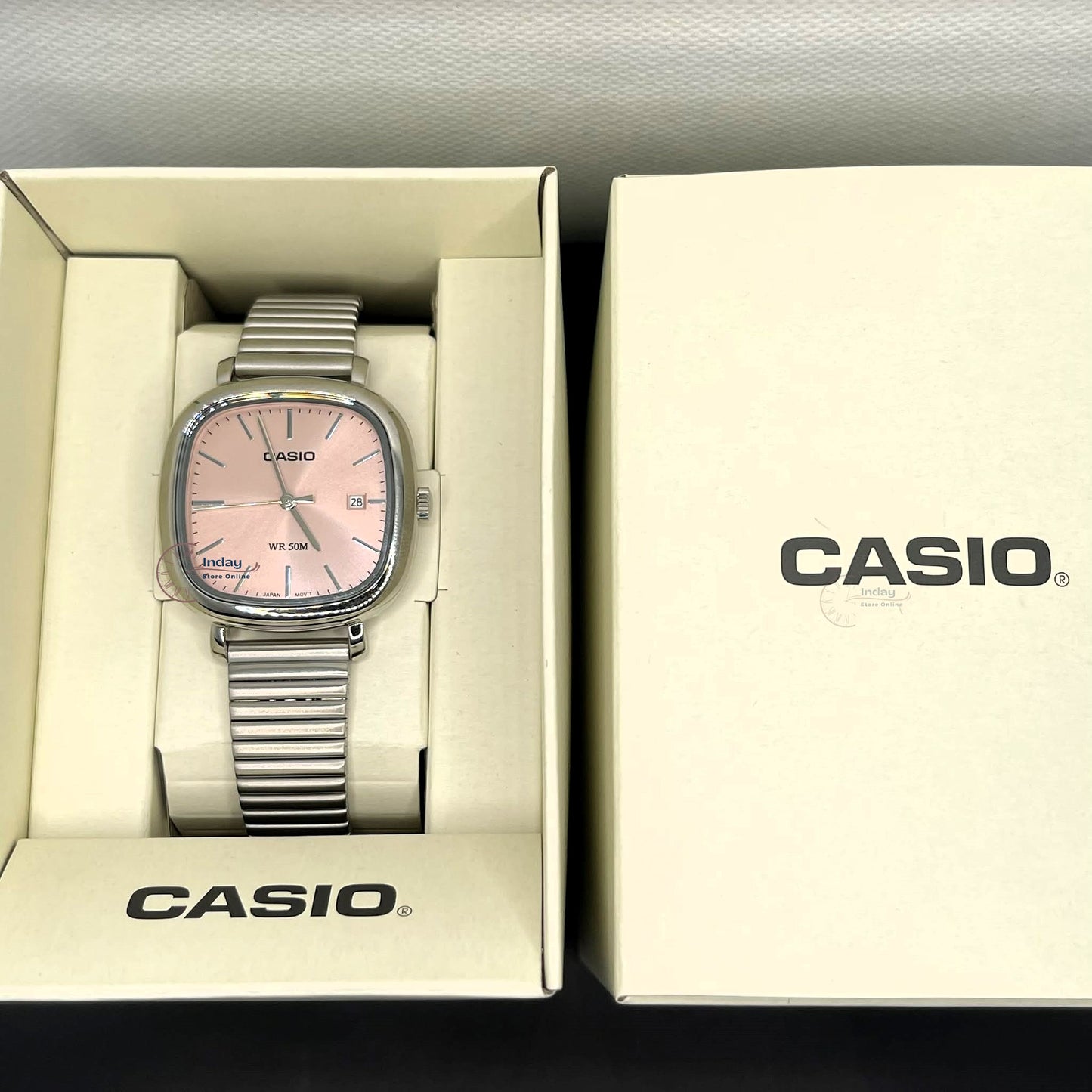 Casio Women's Watch LTP-B166D-4A Stainless Steel Band Adjustable Clasp Battery Life: 3 Years